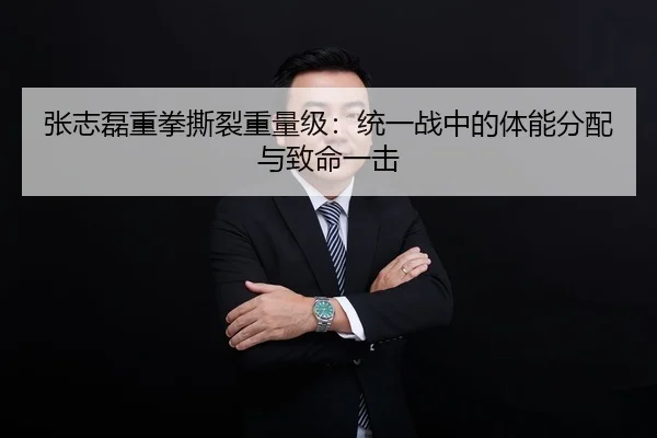 张志磊重拳撕裂重量级：统一战中的体能分配与致命一击